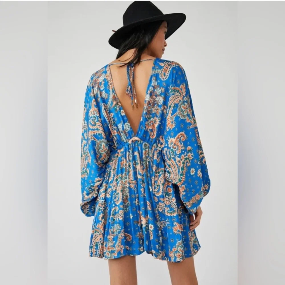Free People Floral Boho Mini Dress